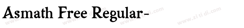 Asmath Free Regular字体转换